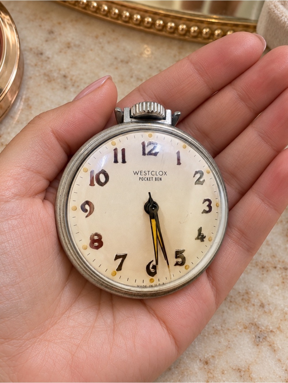 Vintage Westclox Pocket Ben Mechanical Pocket Watch